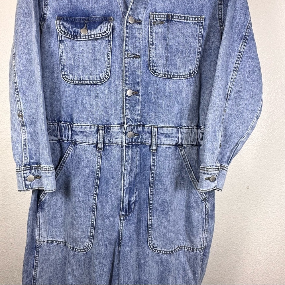 Universal Thread Women’s Denim Jumpsuit with Pockets Size 14/R - Picture 2 of 8